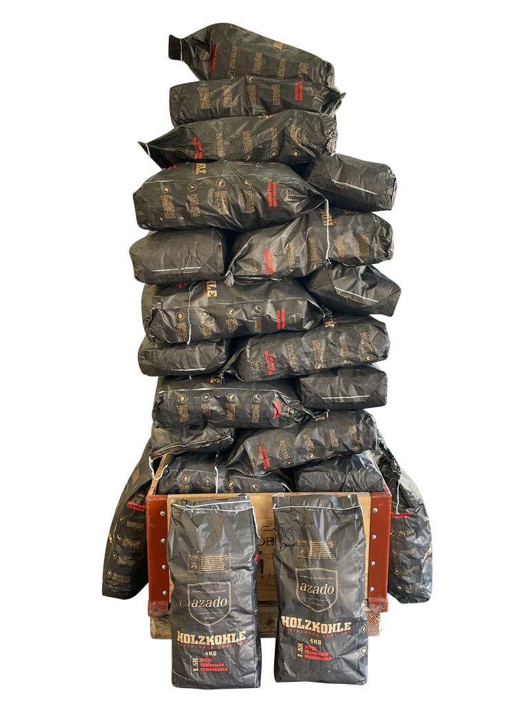 azado Holzkohle Original 4kg (Buchenholz)
