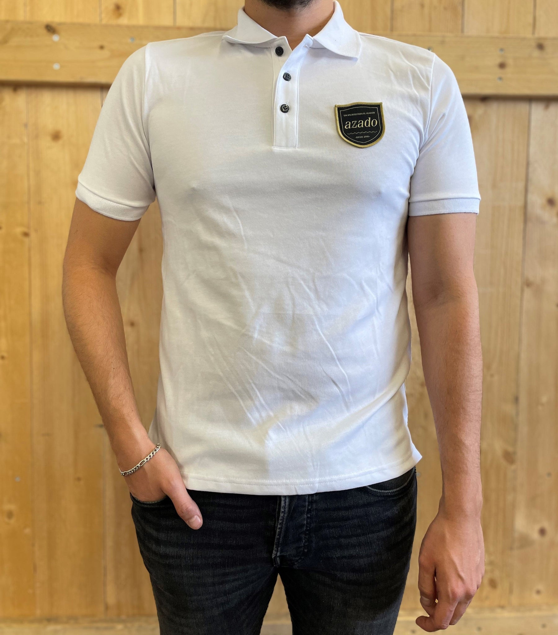 azado - Polo Shirt weiss