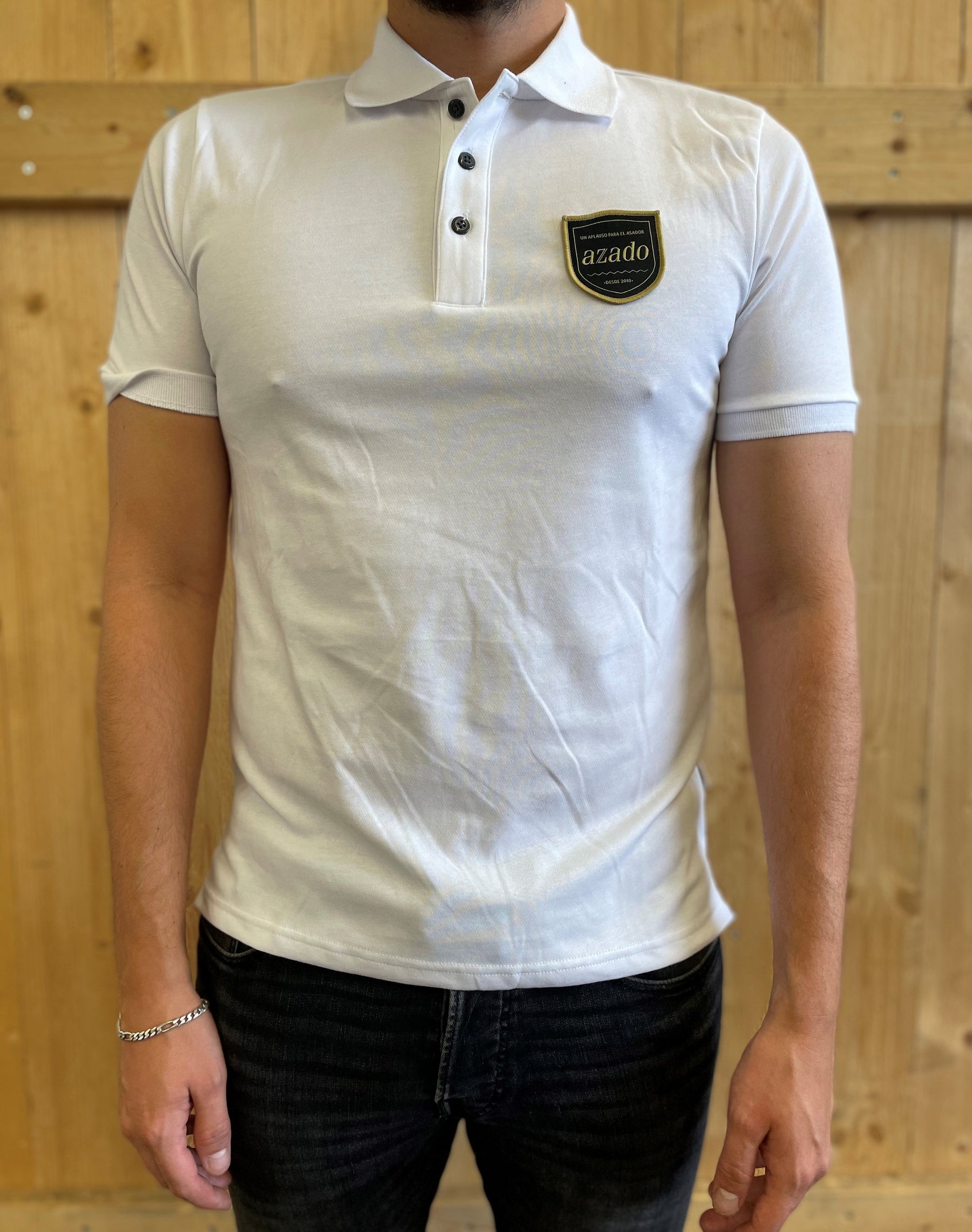 azado - Polo Shirt weiss