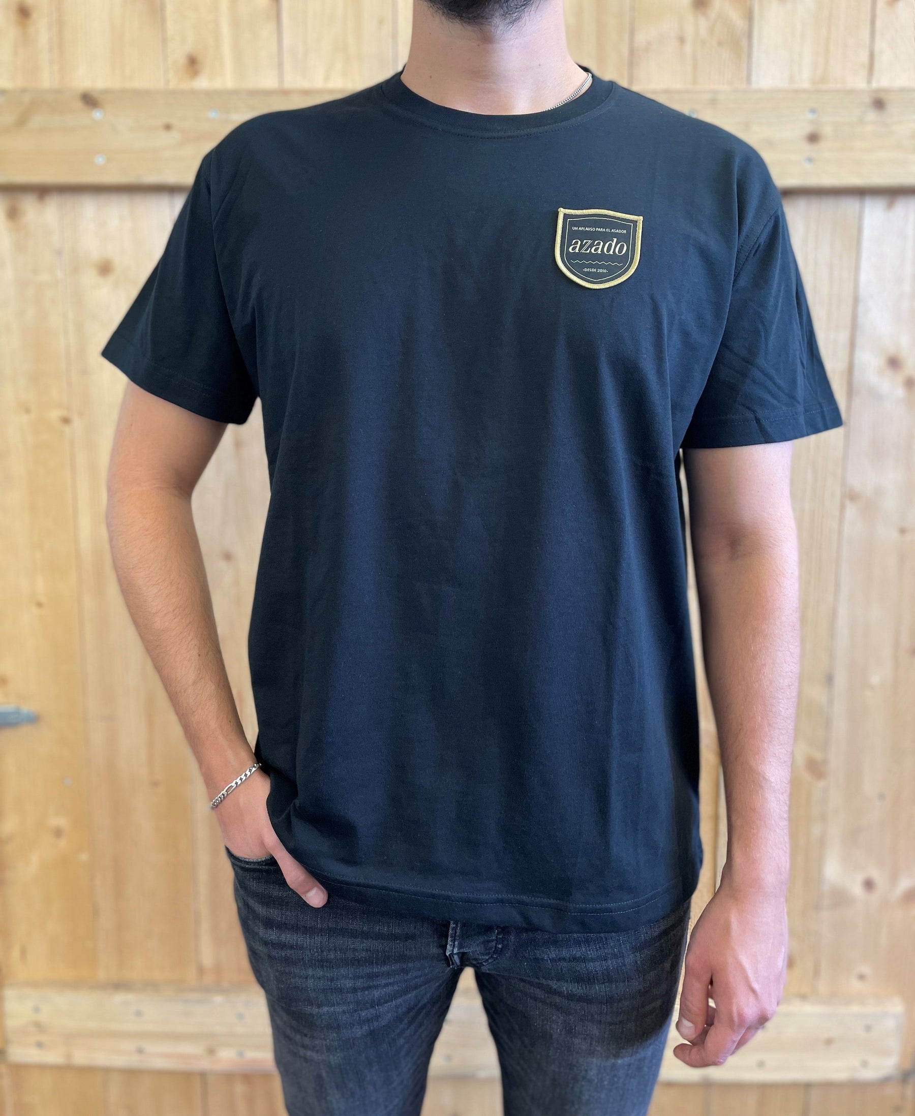 azado - T-Shirt schwarz