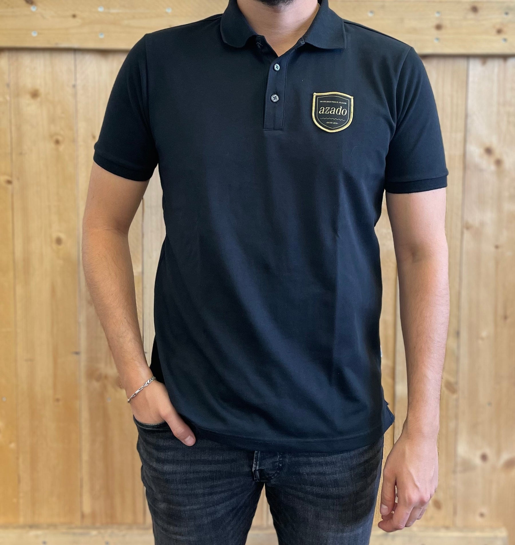 azado - Polo Shirt schwarz