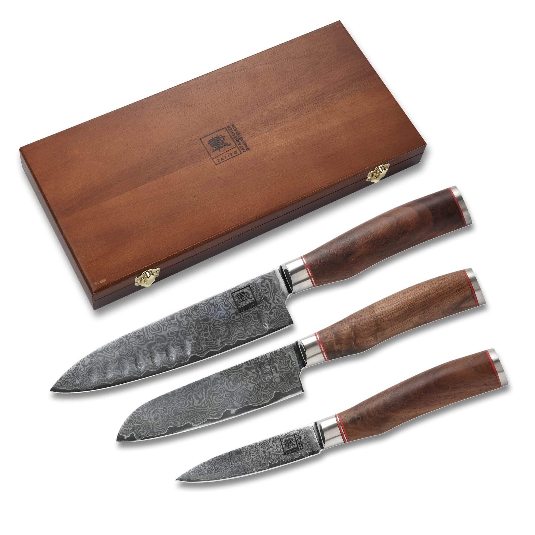 Zayiko 3er Damast Set Nussbaum - Azado AG