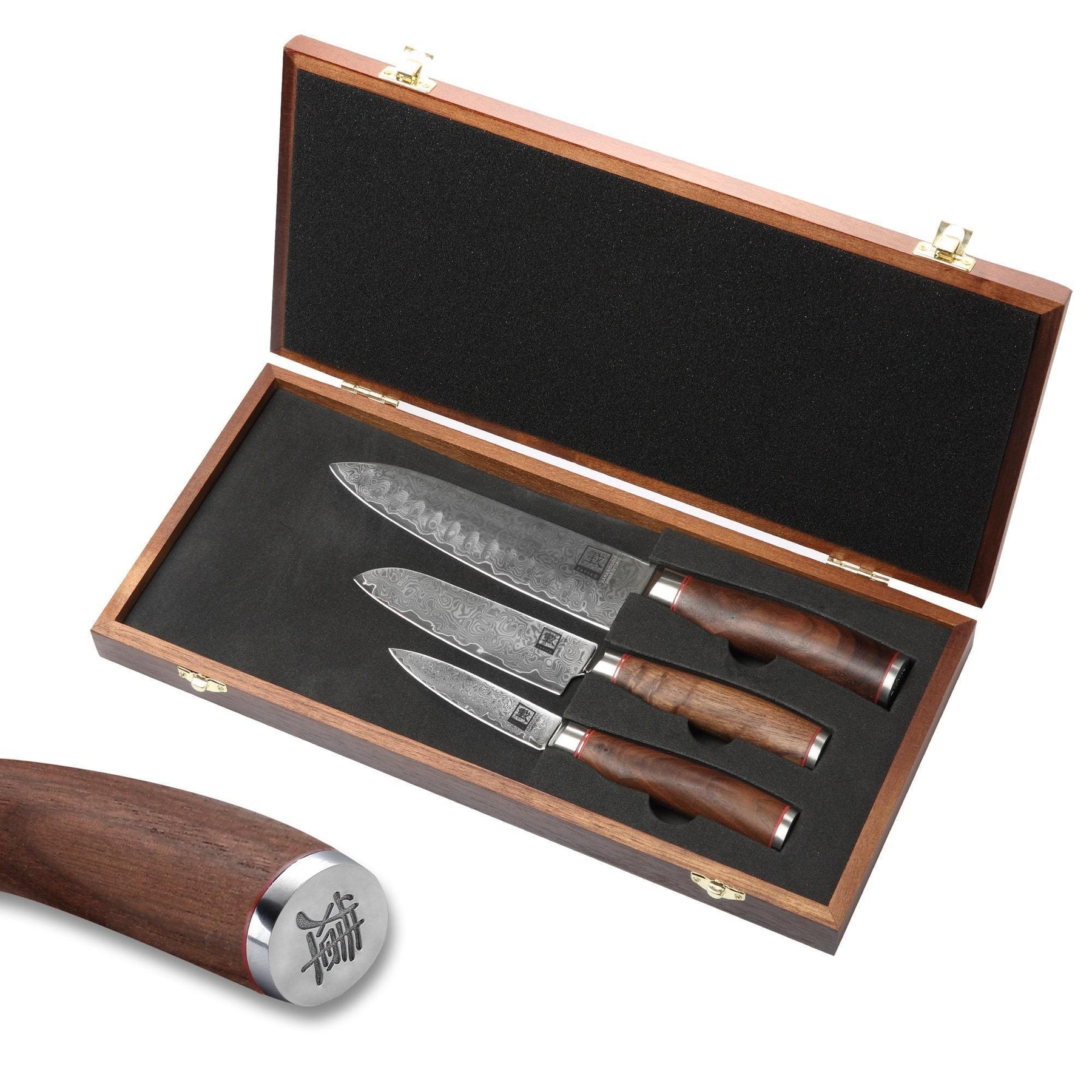 Zayiko 3er Damast Set Nussbaum - Azado AG