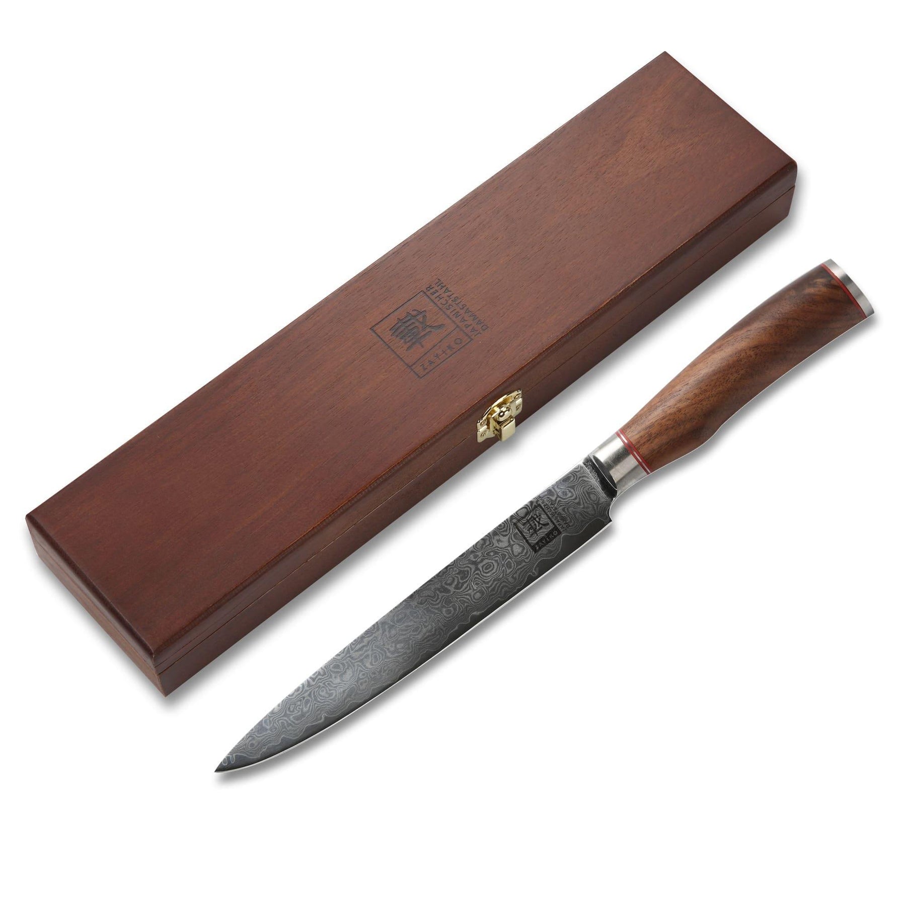 Zayiko Damast Fleischmesser Nussbaum - Azado AG