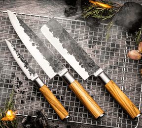 Forged 3er Messerset ( Chefmesser, Hackbeil, Allzweckmesser)
