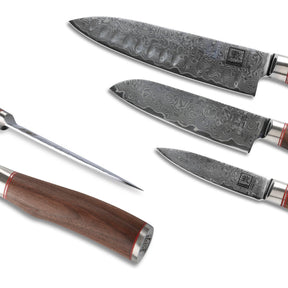 Zayiko 3er Damast Set Nussbaum - Azado AG